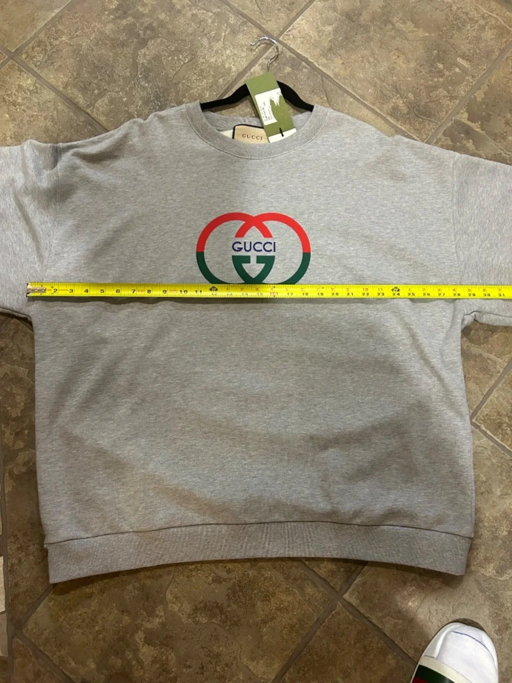 ****************Gucci interlocking G Cotton Jersey Sweatshirt. Size XXXL.